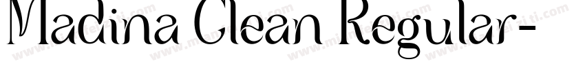 Madina Clean Regular字体转换